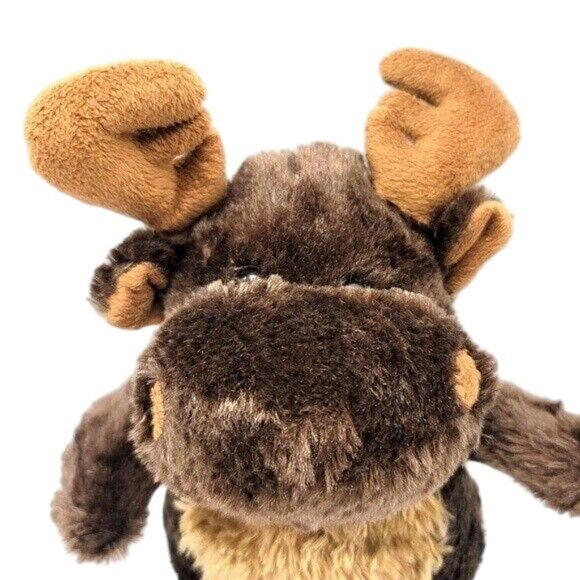 Wishpets Moose Plush Chubby Bubba Brown 9.5" Antler Stuffed Animal 2016 #83081 - Picture 2 of 10